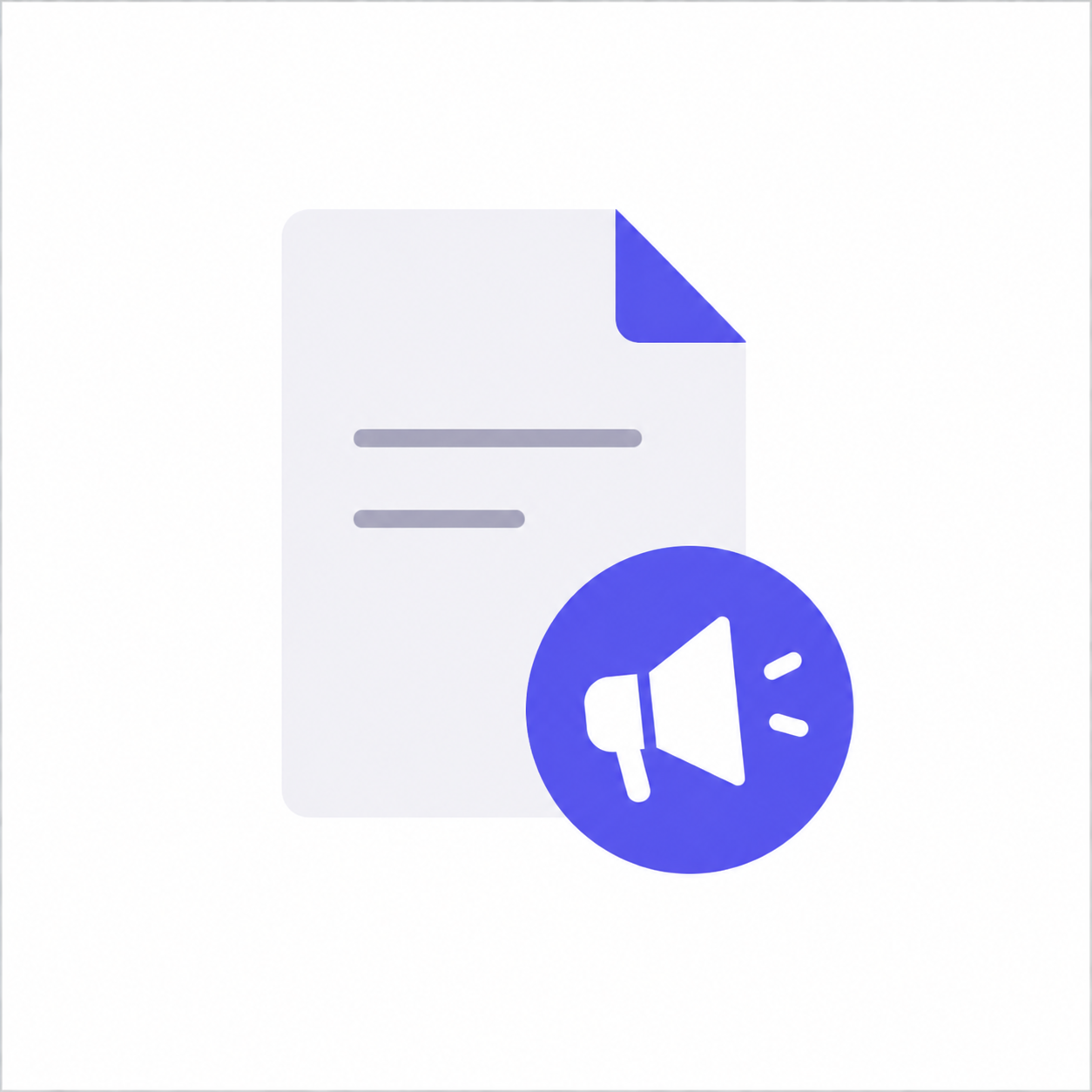 Transparent documentation icon