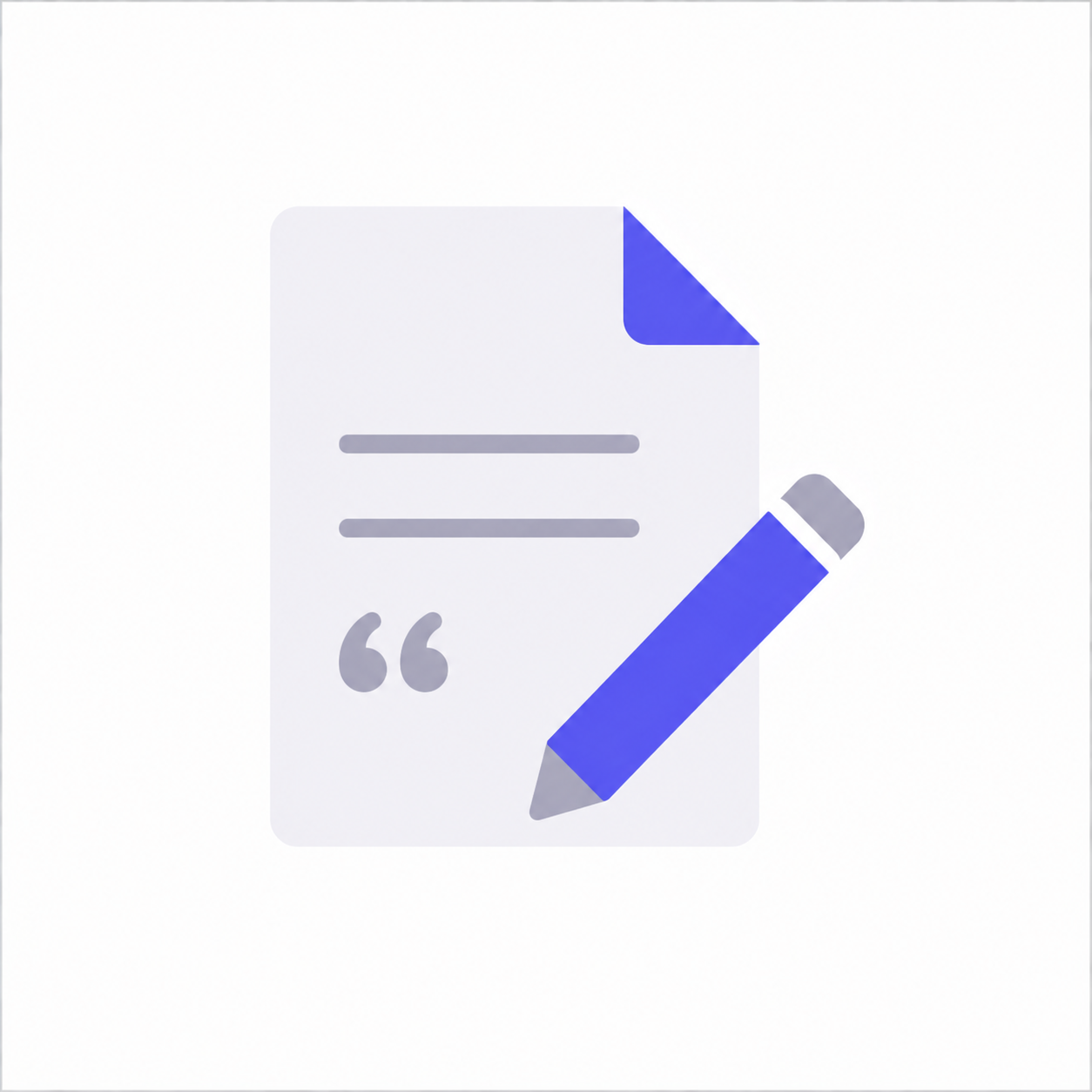 Neutral draft text icon